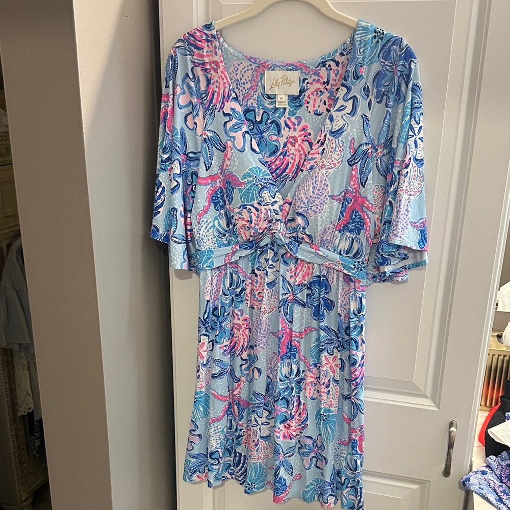 Lilly Pulitzer Blue and Pink Floral romper